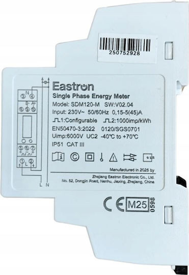 VCX Energie-Analysator Elektrischer Messgeräte Digital Schiene Einphasig Modbus