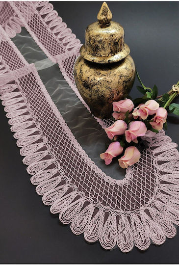 SteweHome Runner Set with Lace Beige 34x48cm