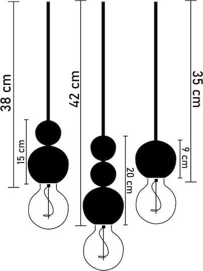 SteweHome Hanging Copper Light 30x60x61cm SteweHome Hanging Copper Light 30x60x61cm