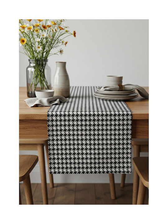 SteweHome Runner Bumbac Negru 50x150cm