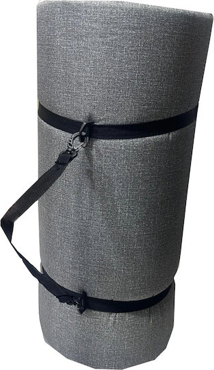 SteweHome Ημίδιπλο Υπόστρωμα Camping 180x80cm Πάχους 7cm Γκρι