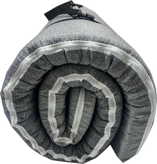 SteweHome Ημίδιπλο Υπόστρωμα Camping 190x90cm Πάχους 7cm Γκρι