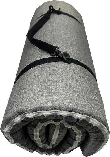 SteweHome Ημίδιπλο Υπόστρωμα Camping 190x90cm Πάχους 7cm Γκρι