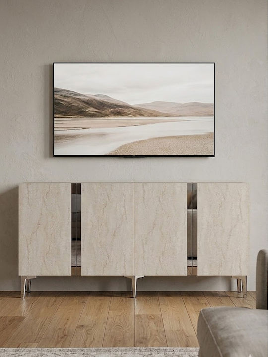 Stand TV Alb L150xA32xÎ75cm