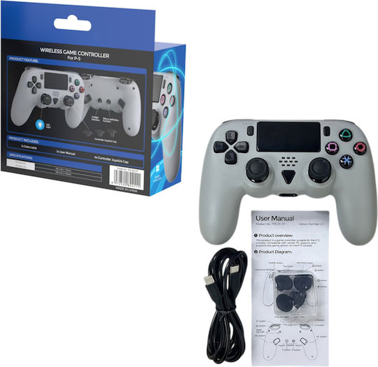 Kabelloser Gamepad für PS5 Grau