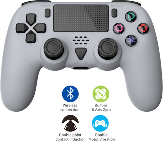 Kabelloser Gamepad für PS5 Grau