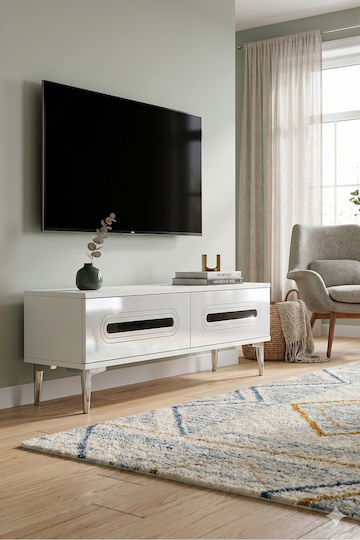 Floor-Standing White TV Stand 120x30x41 cm Floor-Standing White TV Stand 120x30x41 cm