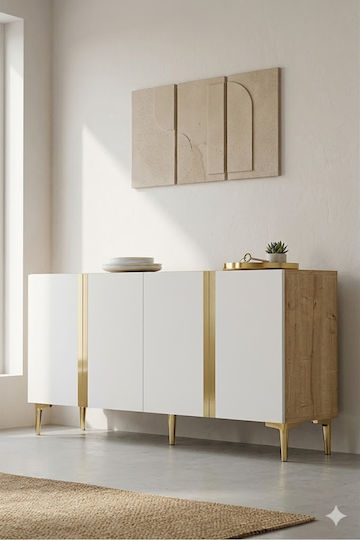 TV-Ständer Gold M150xP32xH75cm