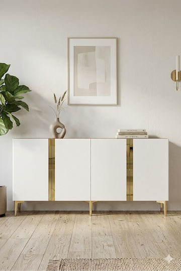Έπιπλο Τηλεόρασης Χρυσό Μ150xΠ32xΥ75cm