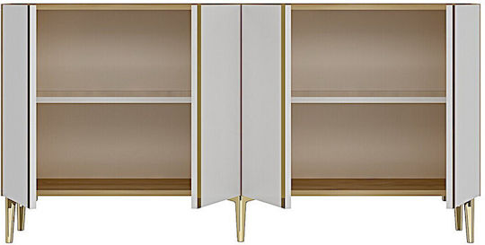 Έπιπλο Τηλεόρασης Χρυσό Μ150xΠ32xΥ75cm