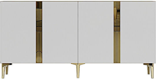 Έπιπλο Τηλεόρασης Χρυσό Μ150xΠ32xΥ75cm