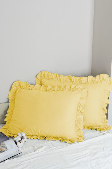 SteweHome Set Yellow Pillowcases 50x70cm