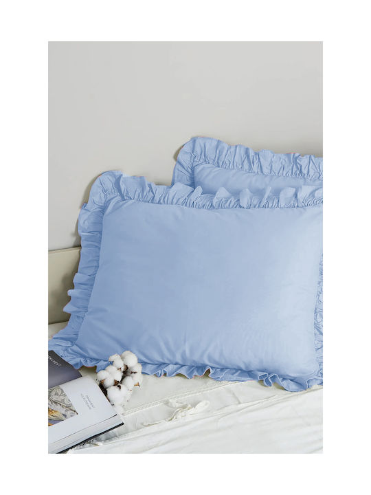 SteweHome Set Light Blue Pillowcases 50x70cm