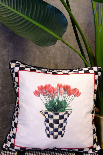 SteweHome Decorative Pillow Case Black 45x45cm