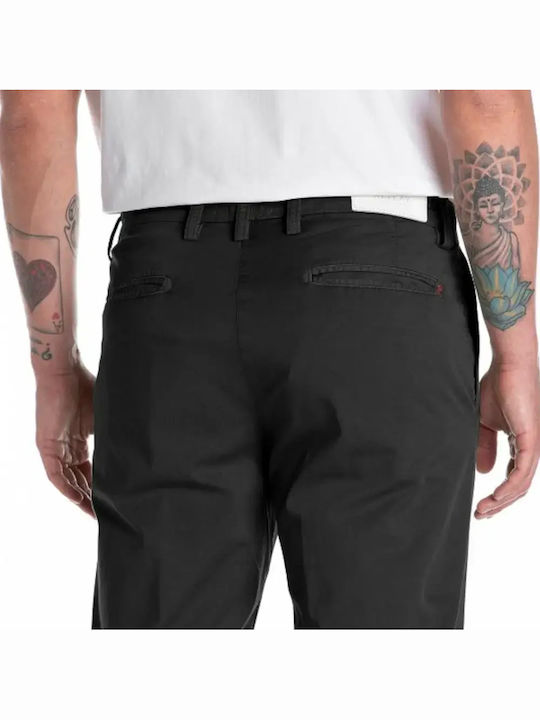 Benni Chino Trousers in Regular Fit Black