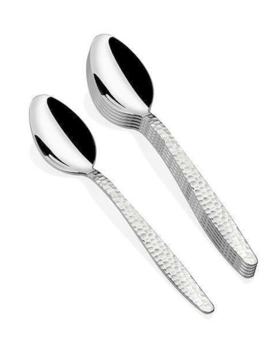SteweHome Set Of Silver Inox Coffee Tea Spoons 6 Pieces