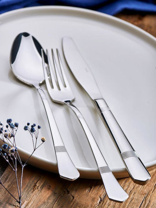 SteweHome Set Linguri Alimentare Din Oțel Inoxidabil Argintii 6 Bucăți