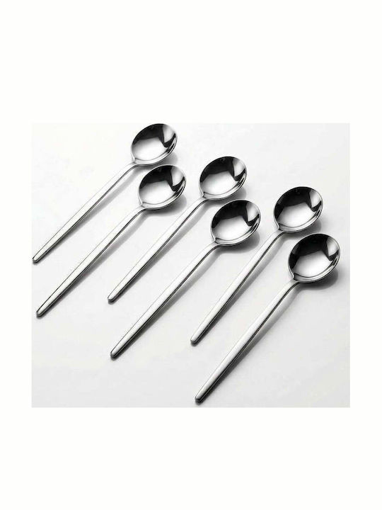 SteweHome Set Linguri Desert / Înghețată Inox Argintii 6 Bucăți