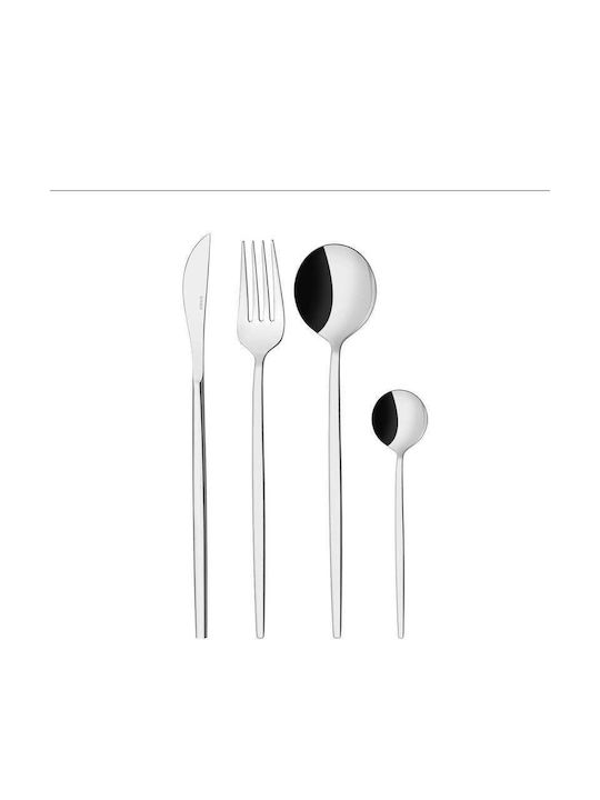 SteweHome Cutlery Set Stainless Steel Silver 16 Pieces