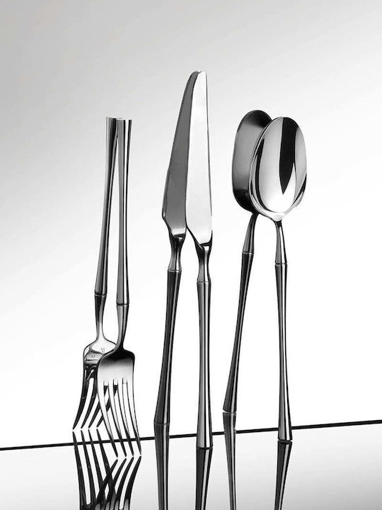 SteweHome Cutlery Set Stainless Steel Gray 36 Pieces