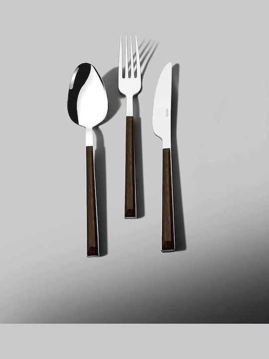 SteweHome Cutlery Set Stainless Steel Brown 18 Pieces