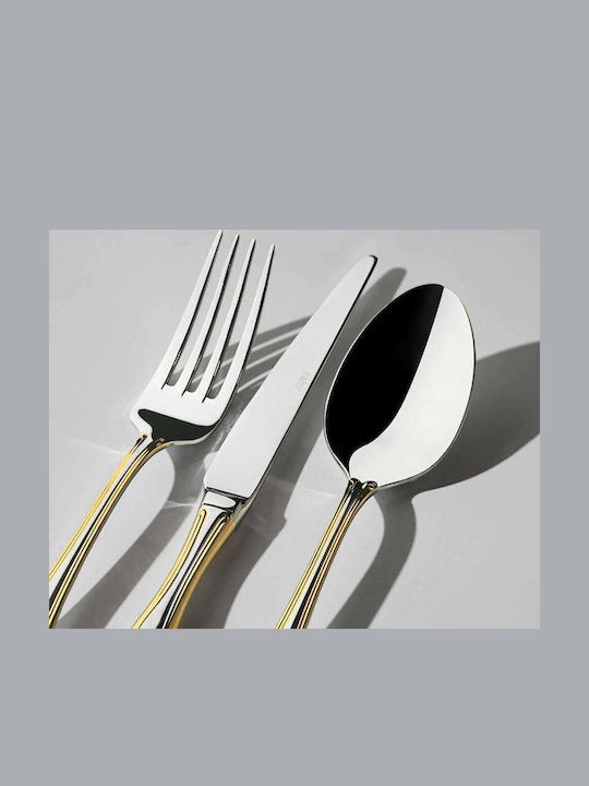 SteweHome Cutlery Set Stainless Steel Gold 84 Pieces