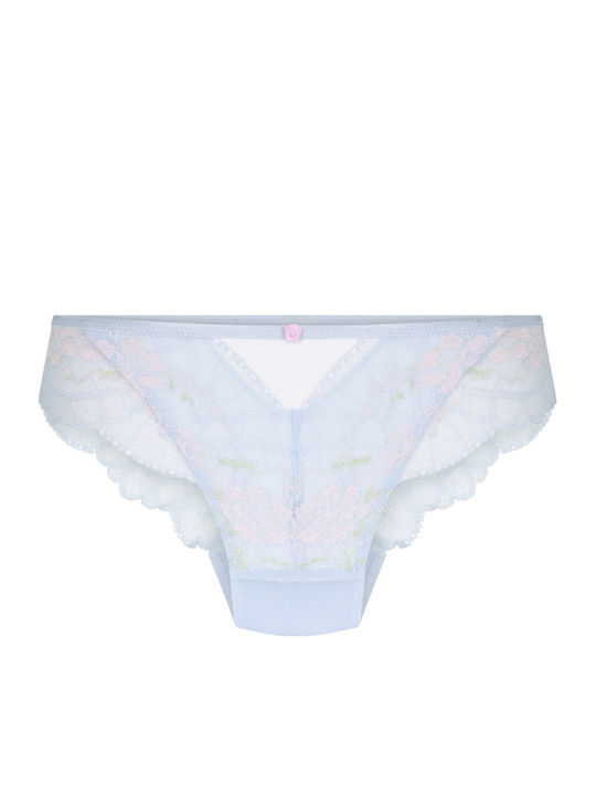 Damen-Brasilien mit Spitze Blau