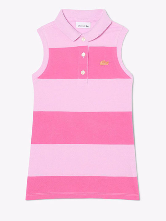 Lacoste Παιδικό Φόρεμα Pink