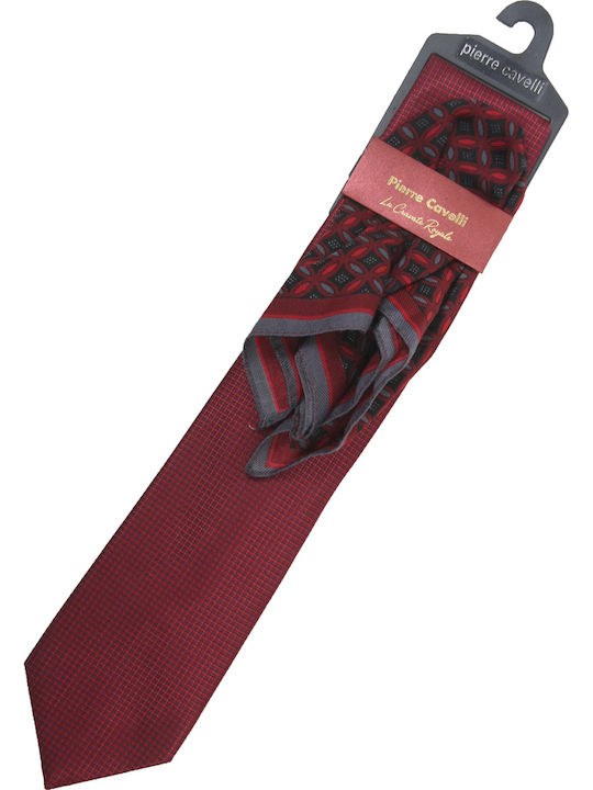 Stefansxxl Set of Men's Printed Ties in Burgundy Colour