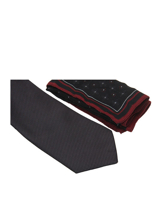 Stefansxxl Set of Men's Printed Ties in Black Color