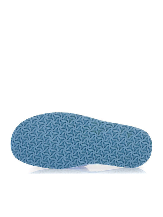 Leder Damen Hausschuhe Hellblaue