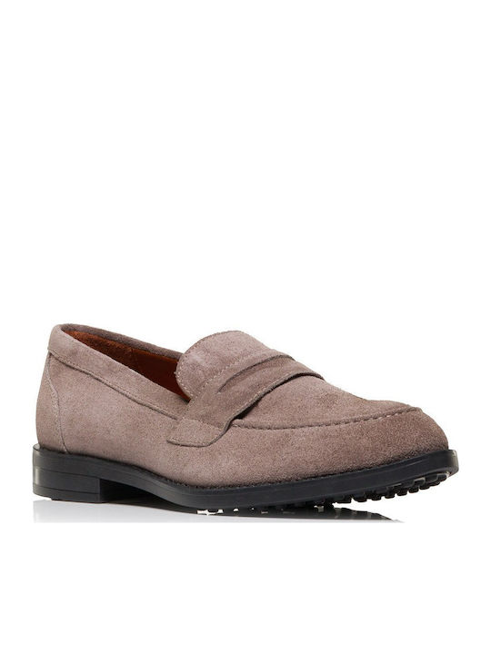 Δερμάτινα Ανδρικά Loafers σε Καφέ Χρώμα Relaxed Fit