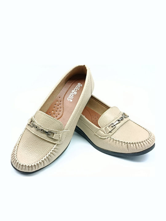 Γυναικεία Loafers σε Μπεζ Χρώμα