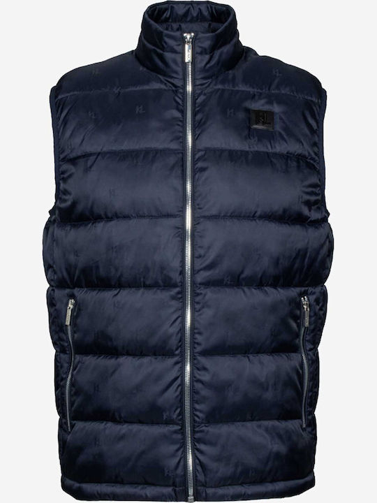 Sleeveless Puffer Jacket Waterproof Midnight Blue