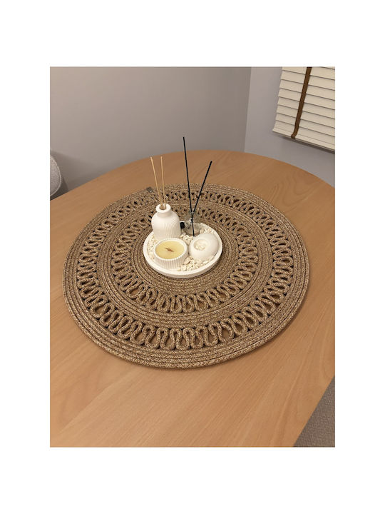SteweHome Tischsets Rund Korbweide 60cm