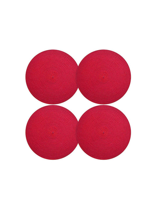 SteweHome SteweHome Stoff Tischsets Rot 33x33cm 2 Stück