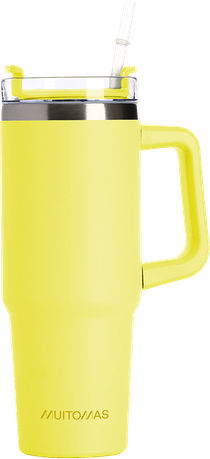 Muitomas Μπουκάλι Θερμός Ανοξείδωτο 900ml ΚΙΤΡΙΝΟ