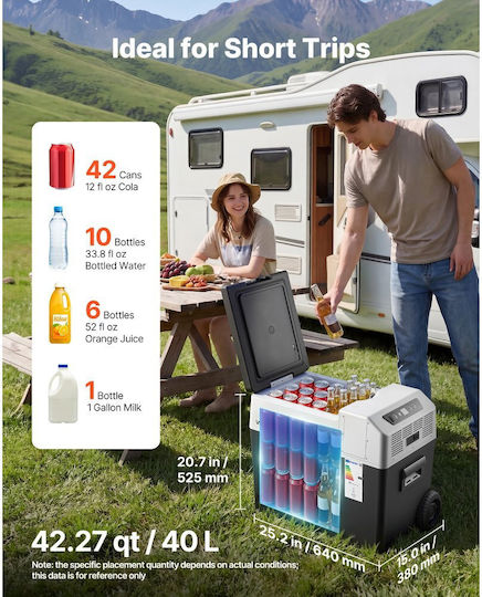 Vevor Portable Fridge 42.27lt 100-240V