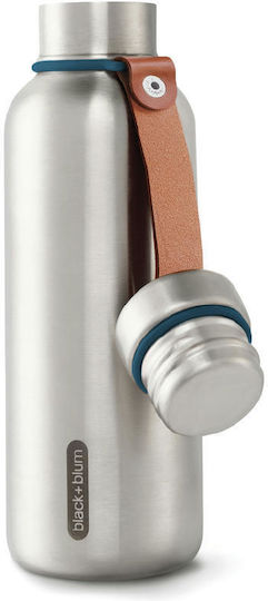 Black+Blum Stainless Steel / Plastic Thermos Bottle 500ml Silver