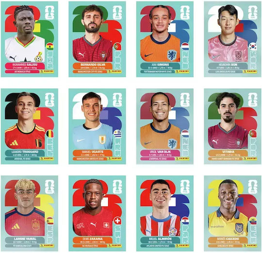 Panini Αυτοκόλλητα FIFA World Cup 2026 για Παιδιά 3+ Ετών 7τμχ