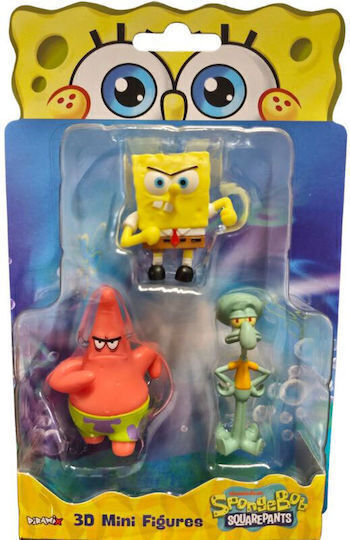 Just Toys Spongebob Movie 3D Mini Figures Spongebob 3 Pieces Spongebob Plankton Spongebob 0608