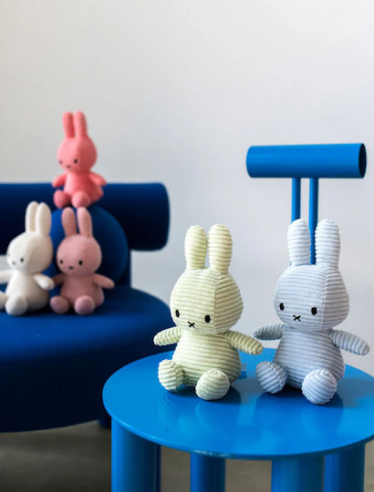 Plüsch Miffy Eco Corduroy 23cm Eisblau Bonton