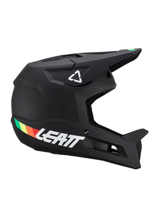Leatt Volles Gesicht Fahrradhelm Berg Schwarz