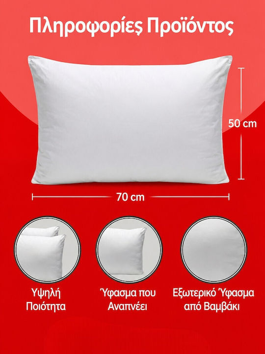 SteweHome Perne De Dormit Din Silicon 50x70cm 4 Bucăți