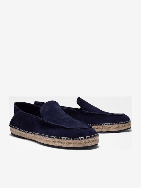 Δερμάτινα Ανδρικά Loafers σε Μπλε Χρώμα