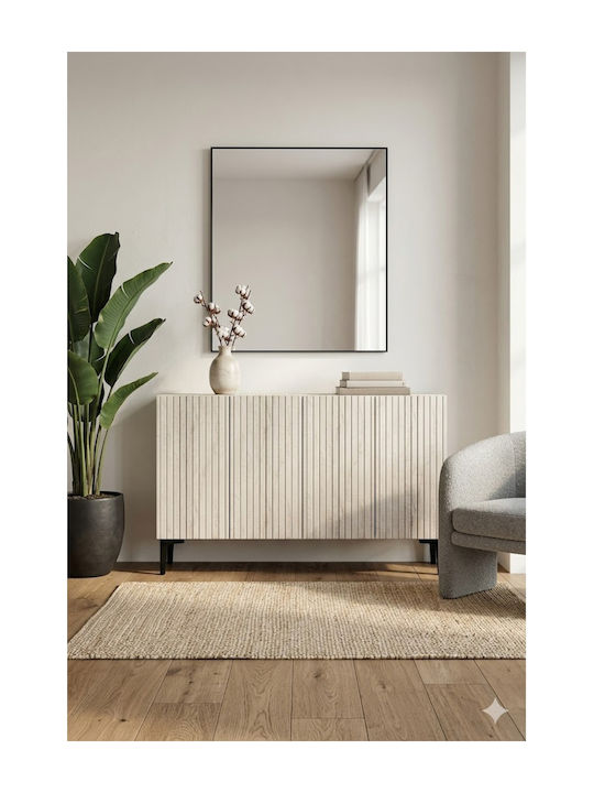 Буфет Дървен SteweHome Бял 120x32x75cm