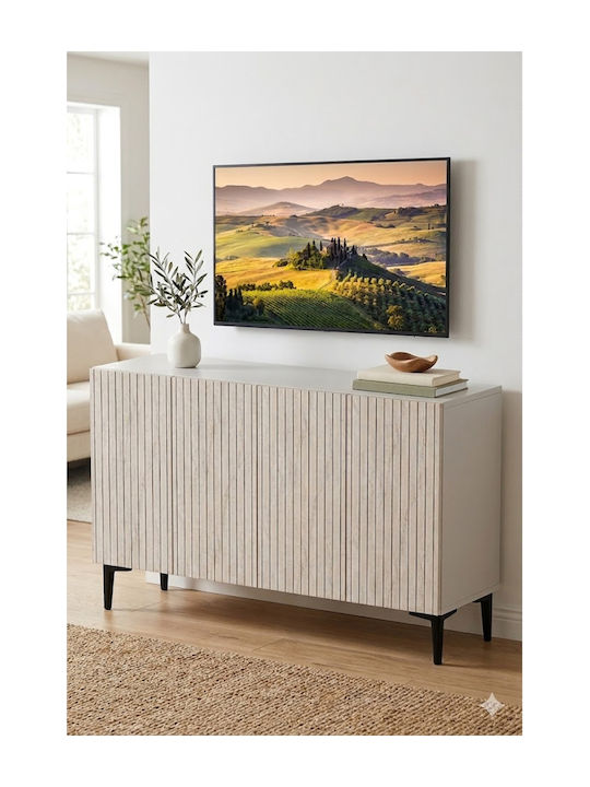 Буфет Дървен SteweHome Бял 120x32x75cm