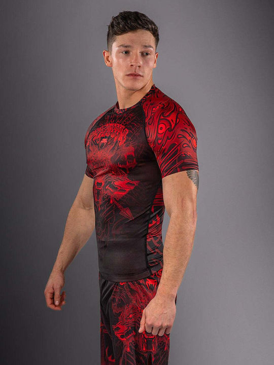 Venum Ανδρική Κοντομάνικη Μπλούζα VENUM-06077-100 για Jiu-Jitsu Μαύρη
