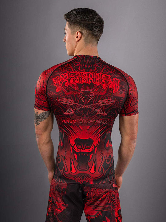 Venum Ανδρική Κοντομάνικη Μπλούζα VENUM-06077-100 για Jiu-Jitsu Μαύρη
