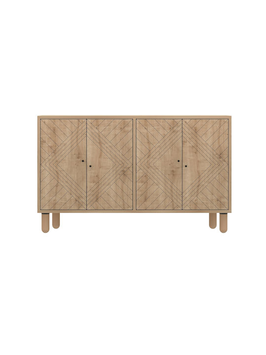 Буфет Дървен SteweHome Многоцветен 120x30x73cm